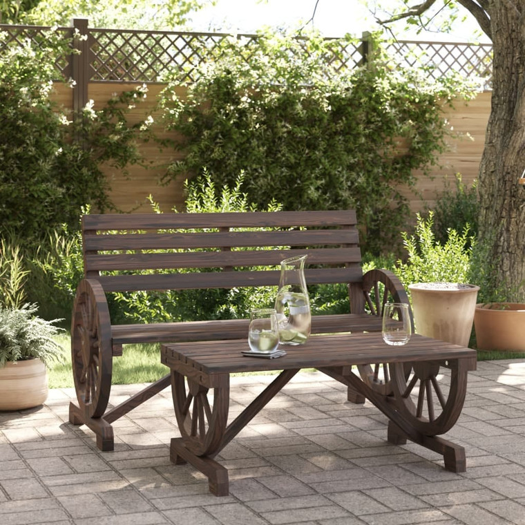  2 Piece Patio Lounge Set Solid Wood Fir A949-365106