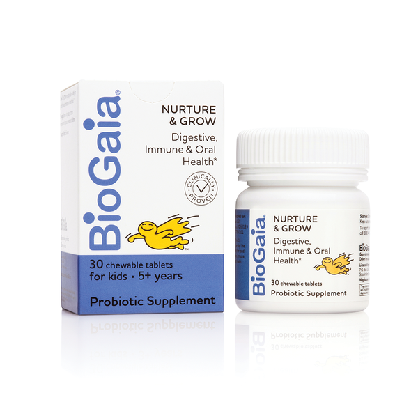 BioGaia Nurture & Grow chewable tablets