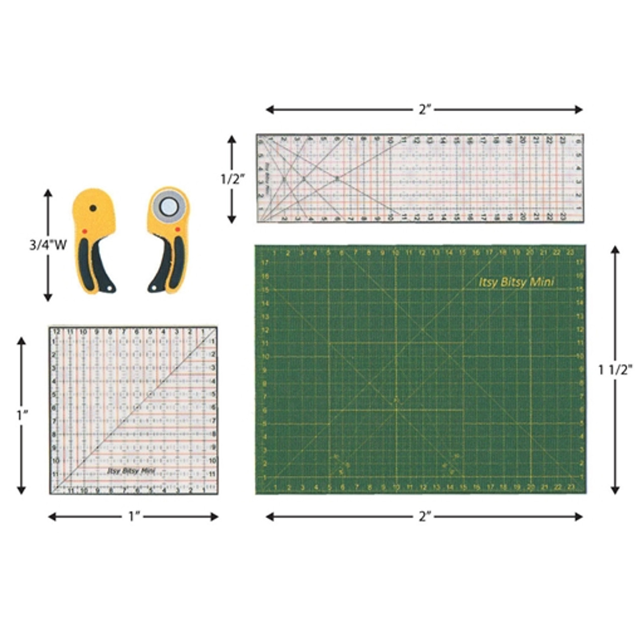 WA Portman 9x12-inch Cutting Mat and Rotary Cutter Set 