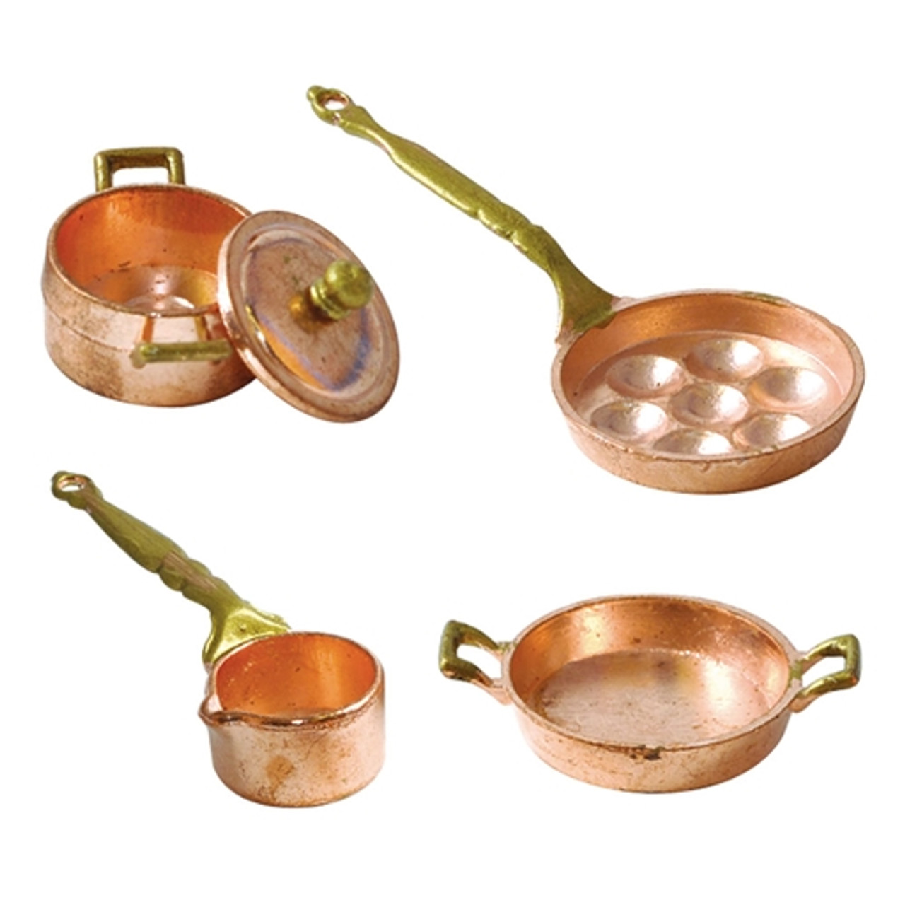 1/12 Scale Copper Chef Cookware Set (5-Piece)