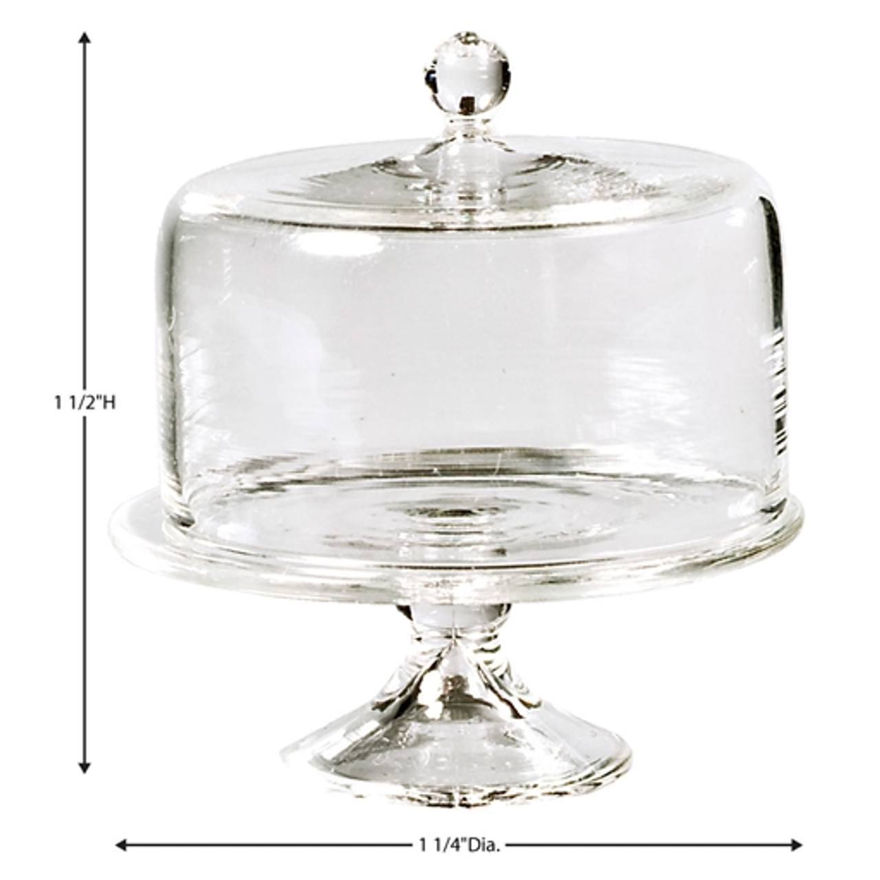 Large Glass Cake Stand