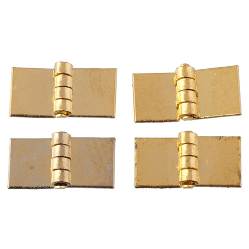 Brass Square Hinge, 4-Pack