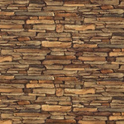 Rustic Stacked Stone Wallpaper