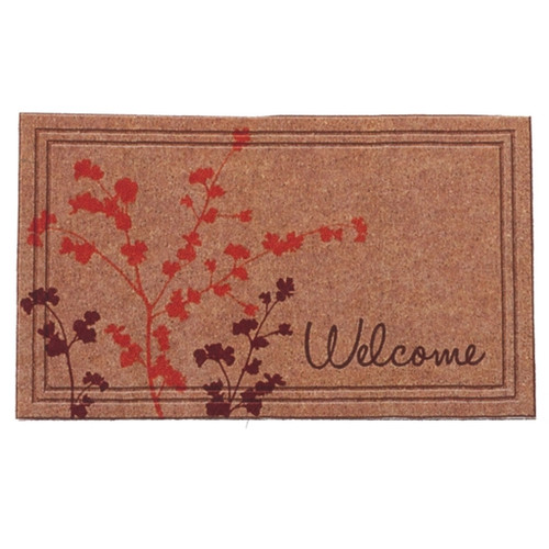 Leafy Branches "Welcome" Mat