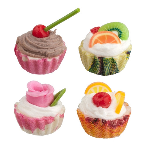 Four Assorted Cupcakes