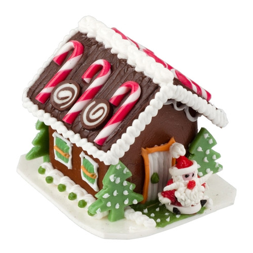 Candy Cane Gingerbread House