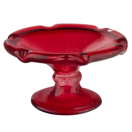 Red Pedestal Plate
