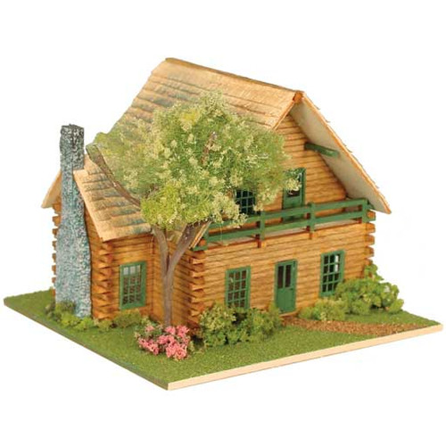1/144 Scale Log Cabin Lodge Dollhouse Kit