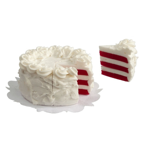 Sliced Red Velvet Cake