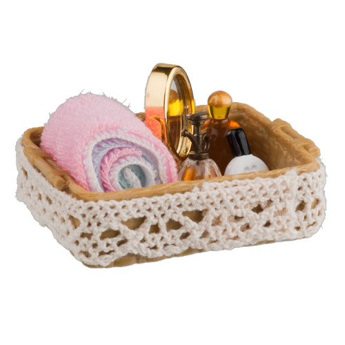 Basket with Vanity Accessories