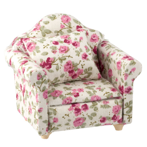 Rose Floral Club Chair