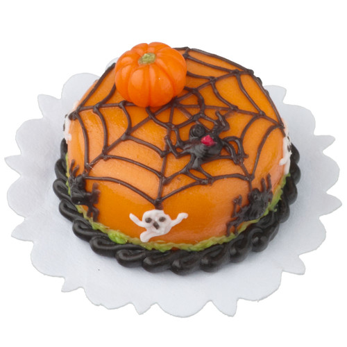 Pumpkin Spider Halloween Cake