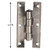 Set of Four Gunmetal H Hinges with Nails