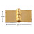 Gold Plated Brass Square Hinge by Houseworks