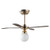 Ceiling Fan & White Globe Light by Houseworks