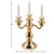 Three Candle Candelabra with Candles