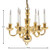 Colonial Candle Chandelier, 6-Light, 12V