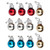 Assorted Christmas Ornaments, 12-Pack