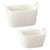 Pair of White Baskets
