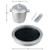 Ice Bucket, Tongs and Tray Set