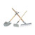 Shovel, Hoe and Rake Garden Tool Set