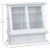 Tall White Display Cabinet