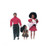 African American Dollhouse Family