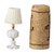 White Amelia Table Lamps, Non-Working, 2-Pack