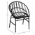 Modern Black Patio Chair
