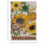 Sunflowers "Welcome" Garden Flag