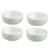 White Bowls, 4-Pack