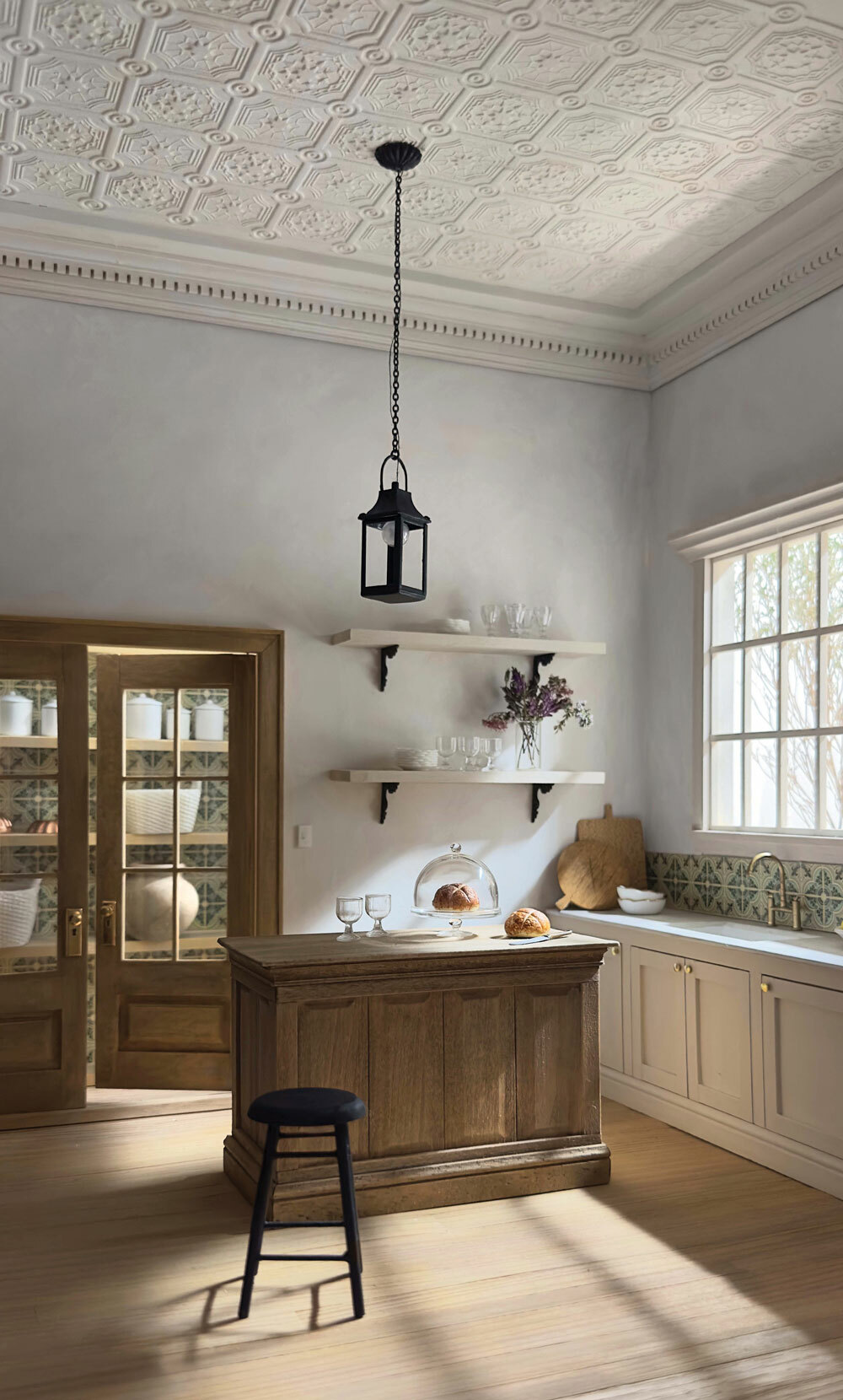 European-Inspired Kitchen