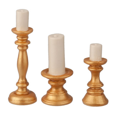 Dollhouse Miniature Candles for DISPLAY REAL Scented Wax, Tiny