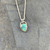 Dainty turquoise pendant