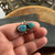 Double turquoise ring - size 7.25