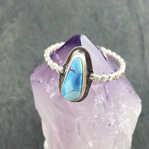 Lavender turquoise ring - size 10