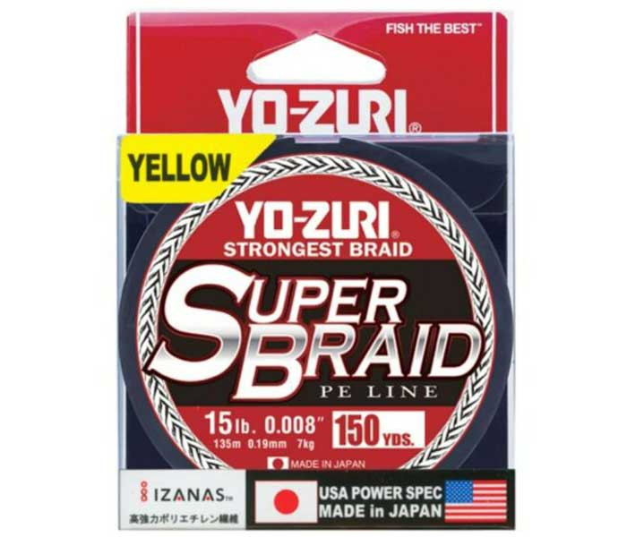 Yo-Zuri SuperBraid Braided Line High Vis Yellow