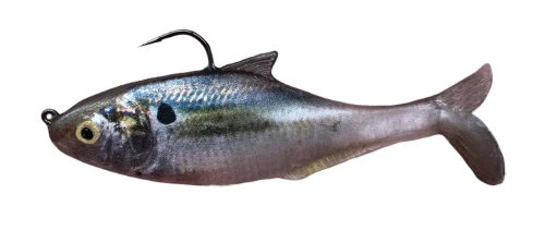 True Bass - 5" Texas Shad Line Thru Swimbait - Fast Sink