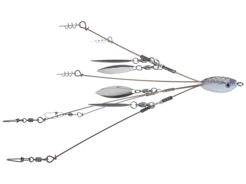 Hog Farmer Umbrella Rig Tactical Bassin 4 Blade Flex Mini