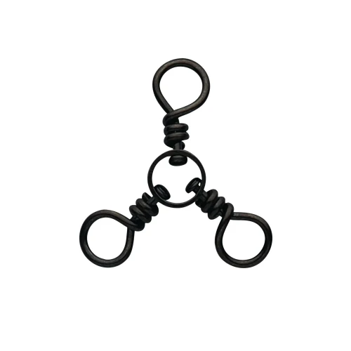 Eagle Claw 3-Way Swivels - Black