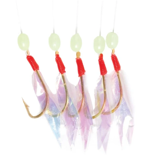 Eagle Claw Lazer Sharp Sabiki Rig, Uretthane, Aurora Wings