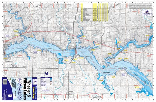 Kingfisher Waterproof Maps - Wheeler & Wilson Lakes