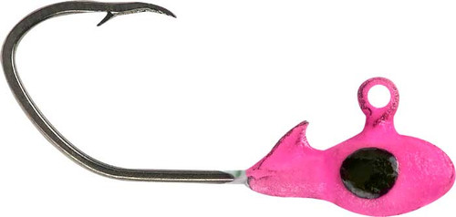 Crappie Pro Overbite Sickle Mo' Glo Jigheads