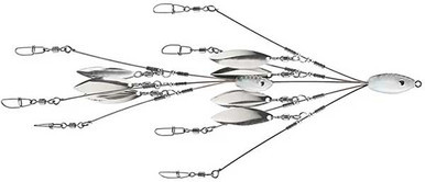 7 Wire 7 Blade Umbrella Harvester Rig