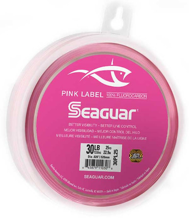 Seaguar Pink Label Fluorocarbon Leader Line Clear