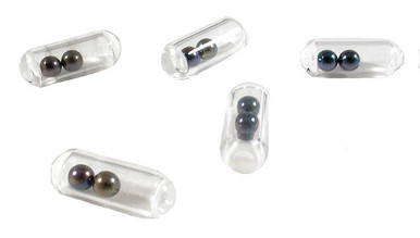 McCoy Pyrex Glass Tube Rattles