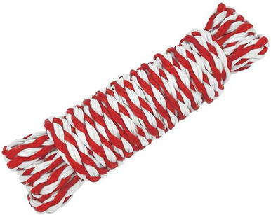 T-H Marine Hollow Braid Polypropylene Utility Line-Red/White