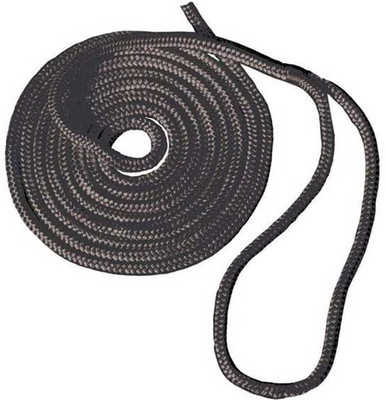 T-H Marine Black Premium Double Braid Dock Line