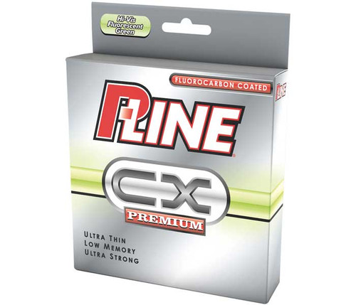 P-Line CX Premium Fluorocarbon Line Hi-Vis Fluorescent Green