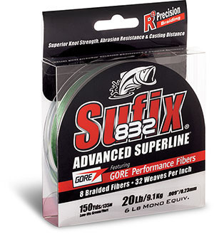 Sufix 832 Advanced Superline Braided Line Lo-Vis Green